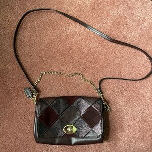 COACH Mini Ruby Patchwork Leather F36593 in Burgundy - Crossbody - $395
